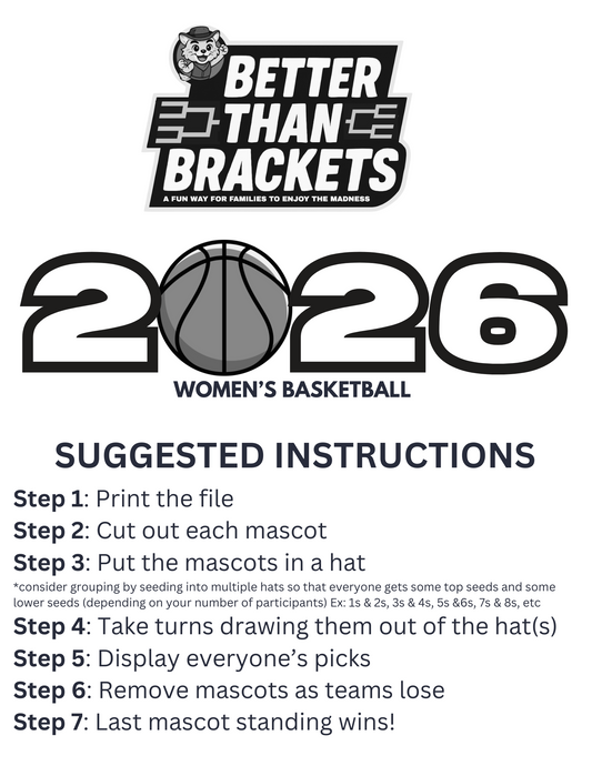 2026 Women's Basketball Better Than Brackets - PRE ORDER