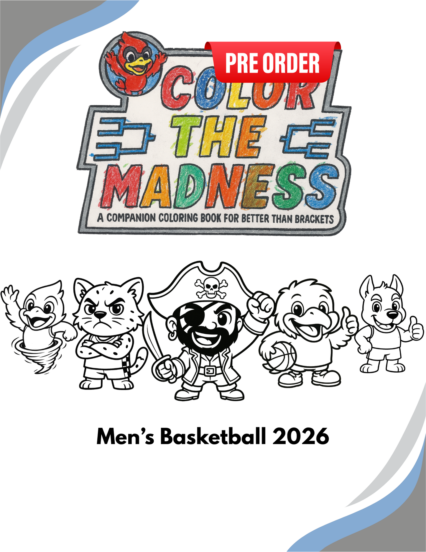 2026 Men's Basketball Color the Madness - PRE ORDER