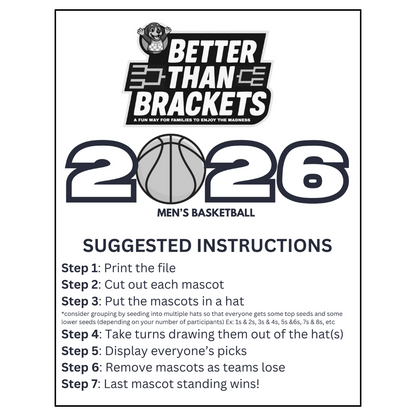 2026 Mens Basketball Better Than Brackets - PRE ORDER